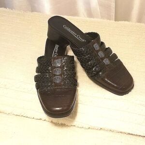 Coldwater Creek Leather Mules 